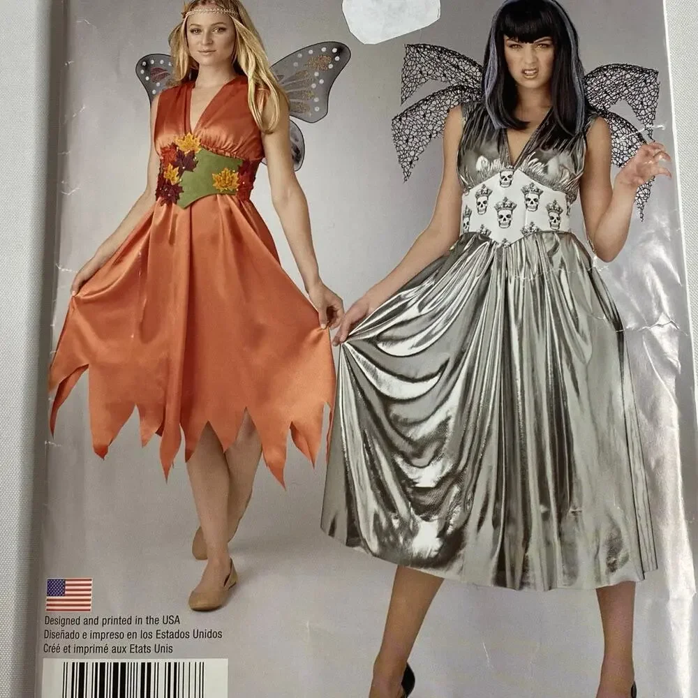 Simplicity S0318 Fairy Costume Sewing Pattern Women 8-18 Gothic Whimsigoth UNCUT